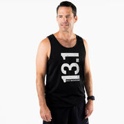 Men's Running Performance Tank Top - 13.1 Half Marathon Vertical