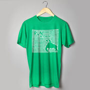 Running Short Sleeve T-Shirt - Wyoming State Runner 