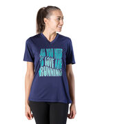 Women's Short Sleeve Tech Tee - All You Need is Love and Running