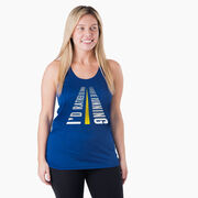 Women's Racerback Performance Tank Top - I'd Rather Be Running