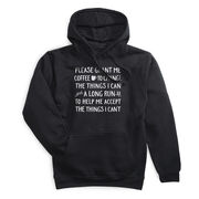 Statement Fleece Hoodie -  Please Grant Me Coffee