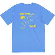 Men's Running Short Sleeve Performance Tee - Boston Route