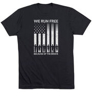 Running Short Sleeve T-Shirt - Because of the Brave