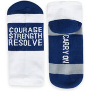 Socrates® Woven Performance Socks Courage Strength (Navy)