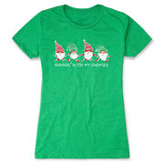 Women's Everyday Runners Tee - Runnin' With My Gnomies&reg; - Christmas