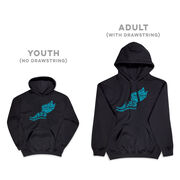 Cross Country Hooded Sweatshirt - Winged Foot Inspirational Words