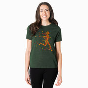 Running Short Sleeve T-Shirt - Autumn Runner Girl