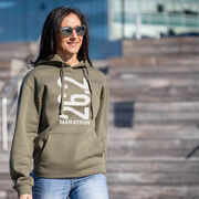 Statement Fleece Hoodie -  26.2 Marathon Vertical