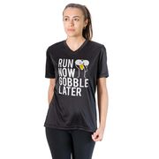 Women's Short Sleeve Tech Tee - Run Now Gobble Later (Bold)