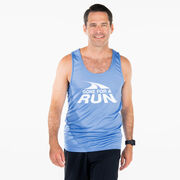 Men's Running Performance Tank Top - Gone For a Run&reg; White Logo