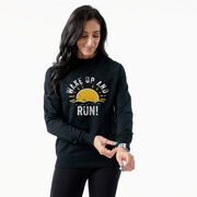 Running Raglan Crew Neck Pullover - Wake Up And Run