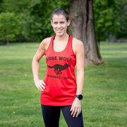Women's Racerback Performance Tank Top - Lone Wolf Runners Club