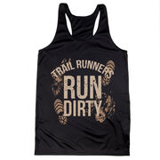 Women's Racerback Performance Tank Top - Run Dirty