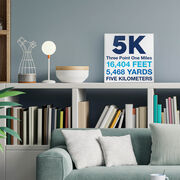 Running Canvas Wall Art - Math Miles 5K