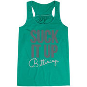 Flowy Racerback Tank Top - Suck It Up Buttercup