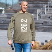 Running Raglan Crew Neck Pullover - Chicago 26.2 Vertical