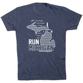 Running Short Sleeve T-Shirt - Run Michigan