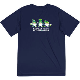 Men's Running Short Sleeve Performance Tee - Runnin' With My Gnomies&reg; - Lucky