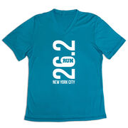 Women's Short Sleeve Tech Tee - New York City 26.2 Vertical