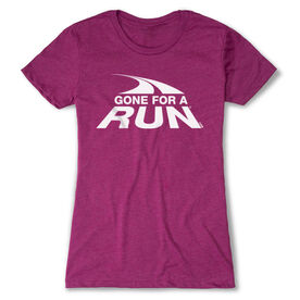 Women's Everyday Runners Tee - Gone For a Run White Logo