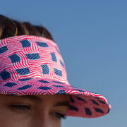 Running Comfort Performance Visor - USA Patriotic