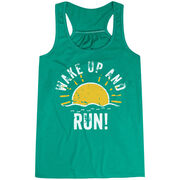 Flowy Racerback Tank Top - Wake Up And Run