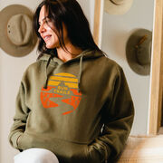 Statement Fleece Hoodie -  Run Trails Sunset