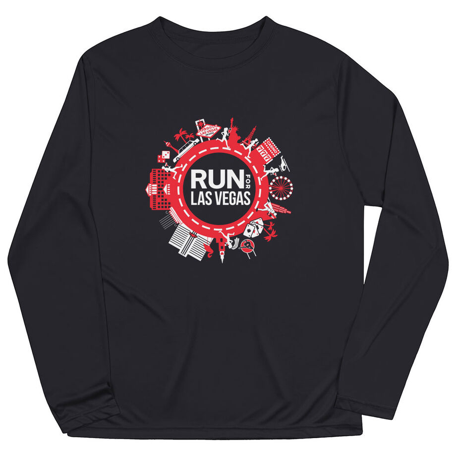 Men's Running Long Sleeve Performance Tee - Run for Las Vegas