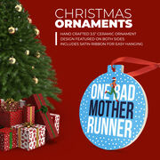 Running Round Ceramic Ornament - One Bad Mother Runner