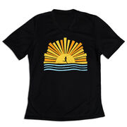 Women's Short Sleeve Tech Tee - Here Comes The Sun