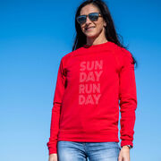 Running Raglan Crew Neck Pullover - Sunday Runday (Stacked)