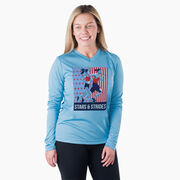 Women's Long Sleeve Tech Tee - Stars and Strides