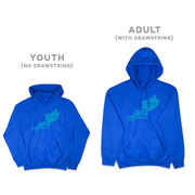 Cross Country Hooded Sweatshirt - Winged Foot Inspirational Words