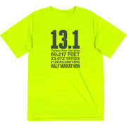 Men's Running Short Sleeve Performance Tee - 13.1 Math Miles