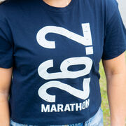 Running Short Sleeve Crop Tee - 26.2 Marathon Vertical