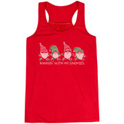 Flowy Racerback Tank Top - Runnin' With My Gnomies&reg; - Christmas