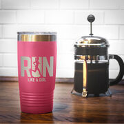 Running 20 oz Double Insluated Tumbler - Let's Run Like A Girl