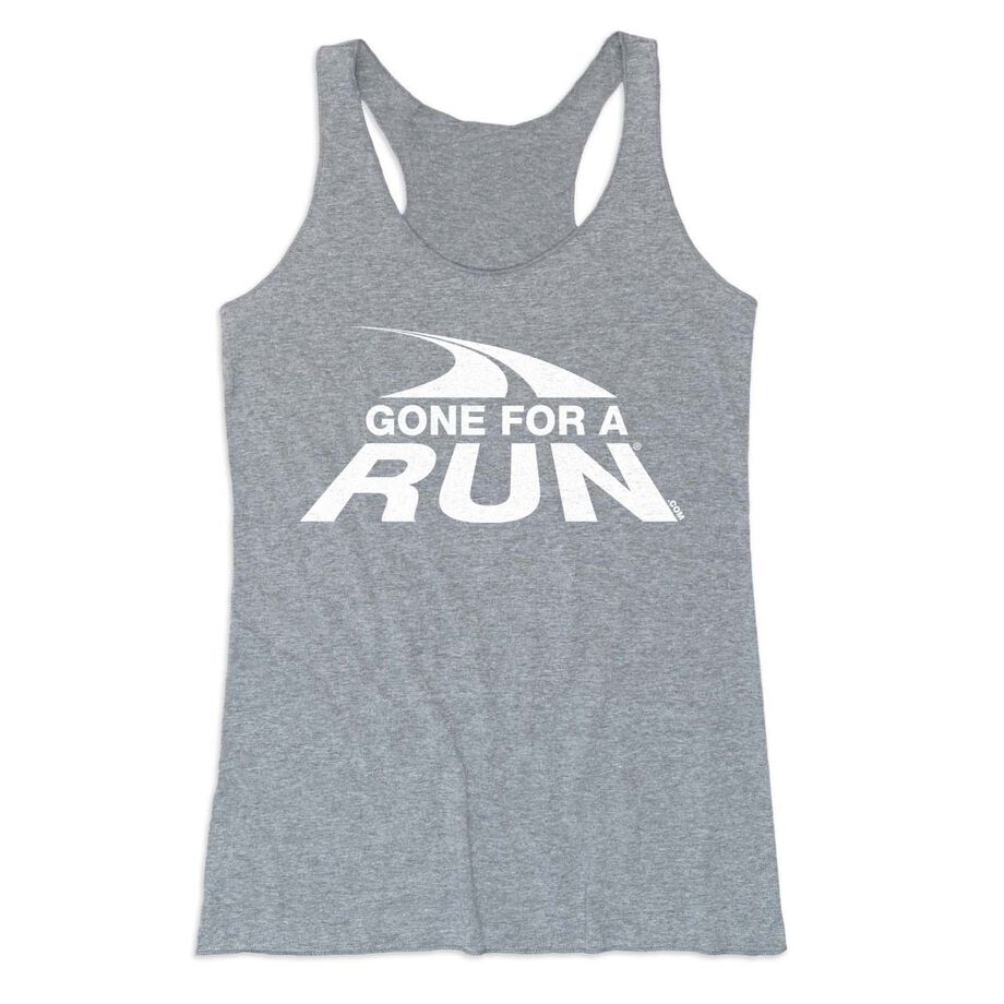 Women's Everyday Tank Top - Gone For a Run White Logo