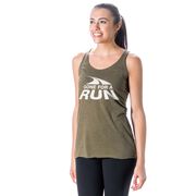 Women's Everyday Tank Top - Gone For a Run&reg; White Logo