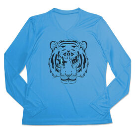 Women's Long Sleeve Tech Tee - Eye Of The Tiger