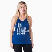 Women's Racerback Performance Tank Top - Then I Teach The Kids