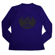 Women's Long Sleeve Tech Tee - Ultra Runner Bigfoot
