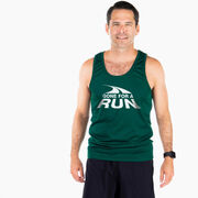 Men's Running Performance Tank Top - Gone For a Run White Logo