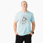Running Short Sleeve T-Shirt - Miles To Go Before I Sleep - Skull