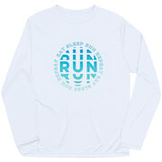 Men's Running Long Sleeve Performance Tee - Eat Sleep Run Repeat