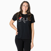 Running Short Sleeve T-Shirt - Let's Run For Christmas