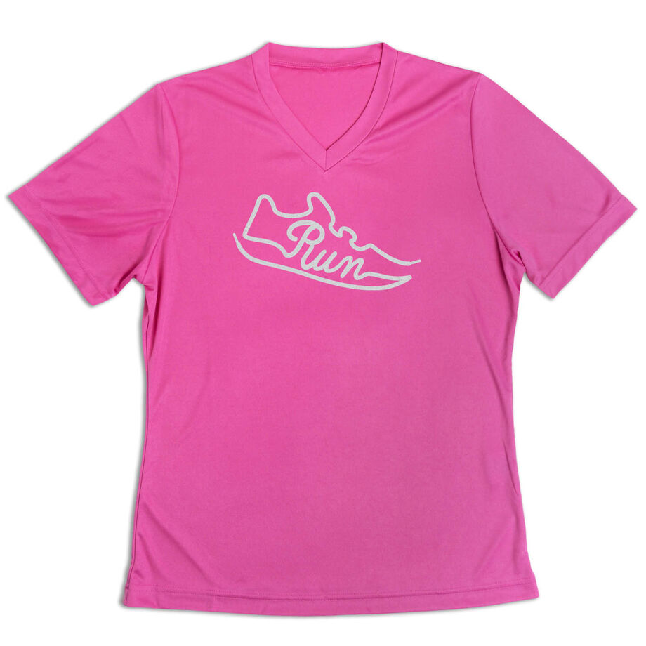 Women's Short Sleeve Tech Tee - Run Shoe