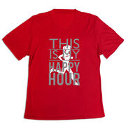 Women's Short Sleeve Tech Tee - This Is My Happy Hour