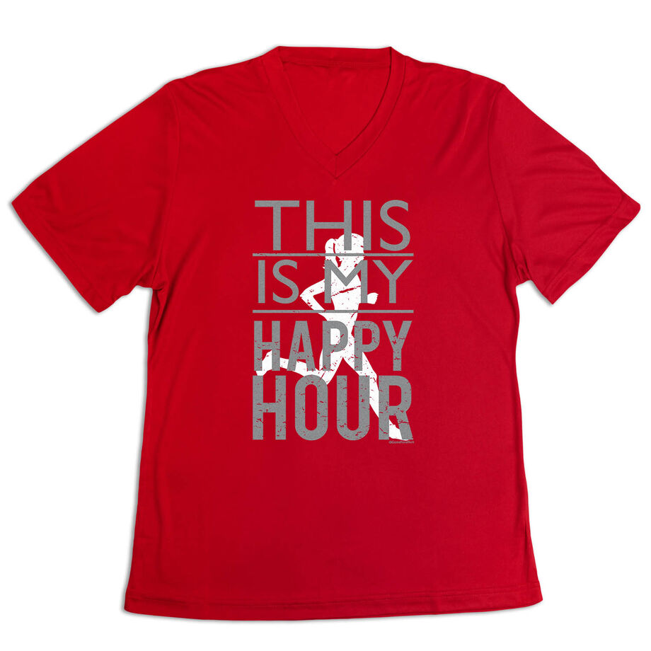 Women's Short Sleeve Tech Tee - This Is My Happy Hour