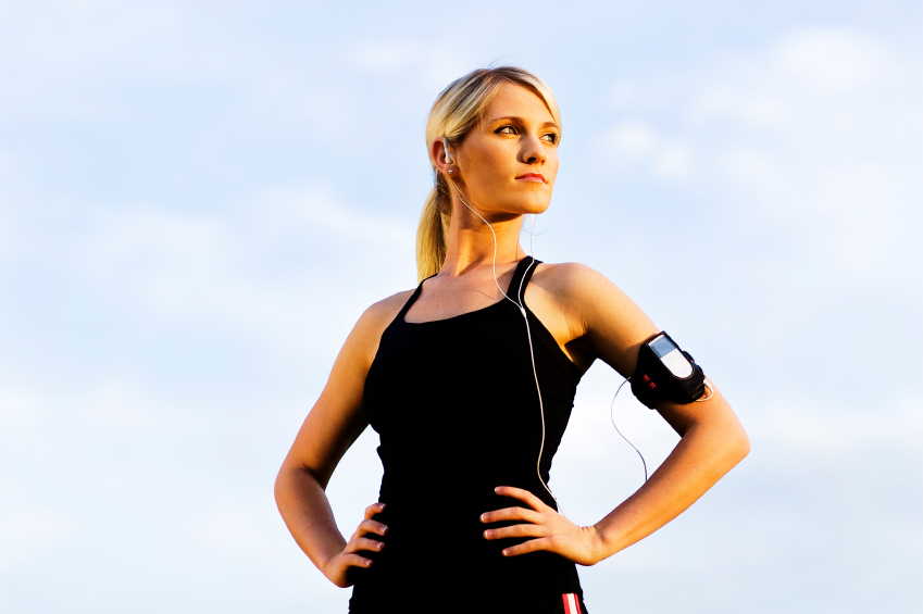 female runner standing confident - Copy